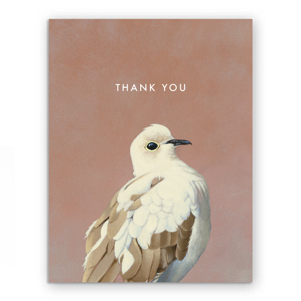 Card - Thank You - White Dove - 6622dov