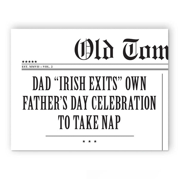 Card - Father's Day - Irish Exit - H-82